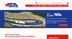 Desktop Screenshot of bos-spedition.de